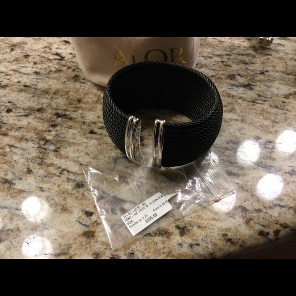 HP! 🎉ALOR Cable Bracelet Bangle Cuff 18K - Picture 7 of 9